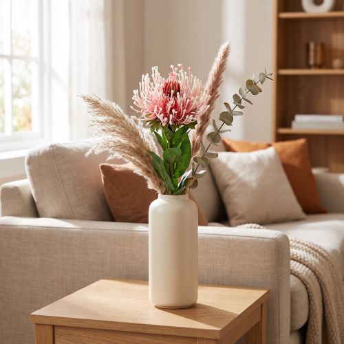 Prodotto Protea artificiale rosa 73 cm