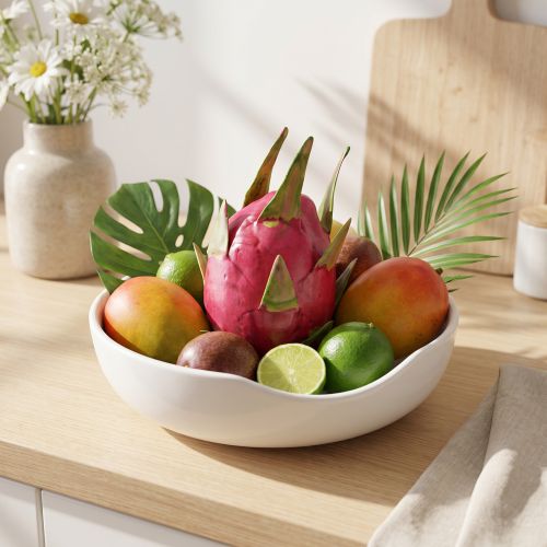 Frutto del drago artificiale pitahaya frutto decorativo Ø8cm L15cm | Floristik24.it