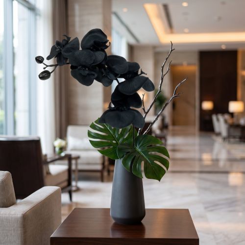 Orchidea da decorare Nera 54cm | Floristik24.it
