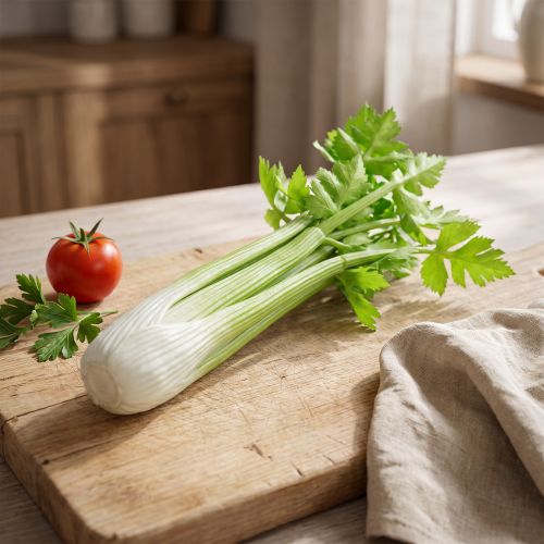 Decorazione vegetale di gambi di sedano artificiali con tocco reale 30 cm | Floristik24.it