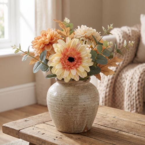 Gerbera artificiale fiore artificiale fiore albicocca Ø11cm L50cm | Floristik24.it
