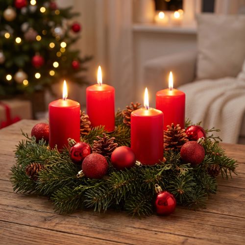 Mini palline di Natale rosse Ø3cm 14 pezzi | Floristik24.it