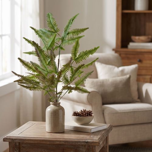 Felce artificiale pianta artificiale felce foglie verdi 44 cm | Floristik24.it