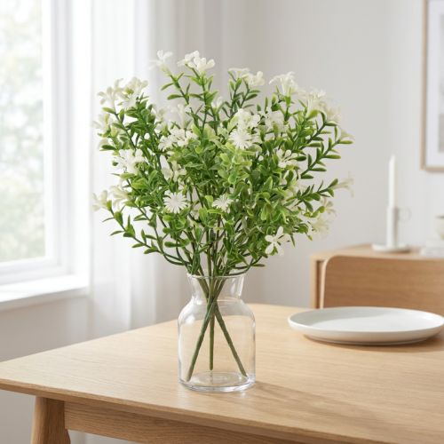 Bouquet di fiori artificiali con piante di ghiaccio per una decorazione elegante | Floristik24.it