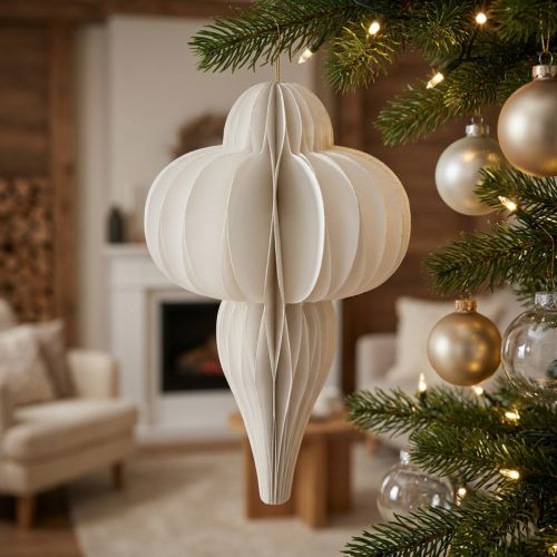Palla di Natale in carta a