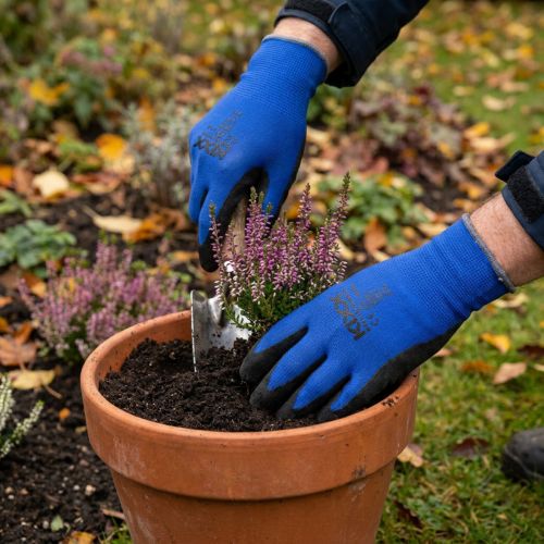 Prodotto Guanti da giardinaggio Kixx blu, nero taglia 10