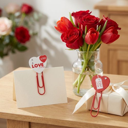 Prodotto Clip in legno cuore "Love" cuore decorativo regalo di San Valentino 2pz