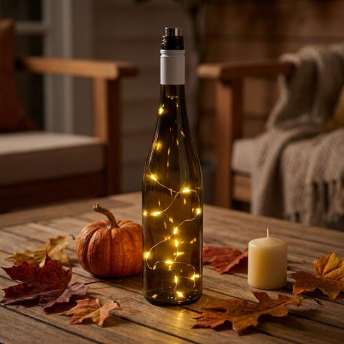 Luce per bottiglia a LED bianco caldo 73cm 15L | Floristik24.it