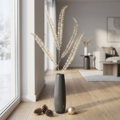 Felce artificiale ramificata bianco crema piante artificiali L120cm | Floristik24.it