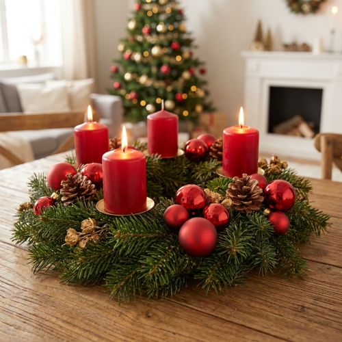 Mini palline di Natale rosse opache/lucide Ø2,5cm 22 pezzi | Floristik24.it