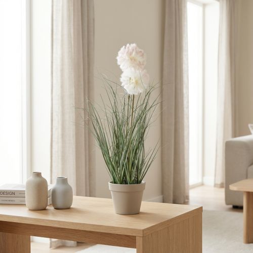 Piante artificiali in vaso barba di capra piante artificiali in vaso 58cm | Floristik24.it