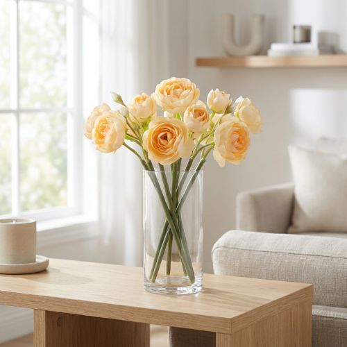 Ramo di ranuncolo per composizioni decorative in vaso, 32 cm, 5 pezzi | Floristik24.it
