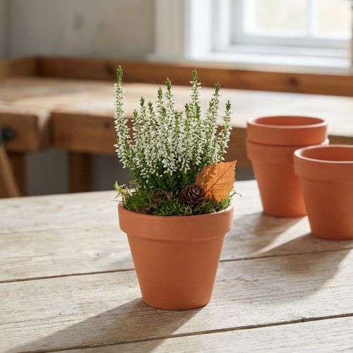 Vaso da fiori in terracotta Ø8cm alto 7cm 10pz | Floristik24.it