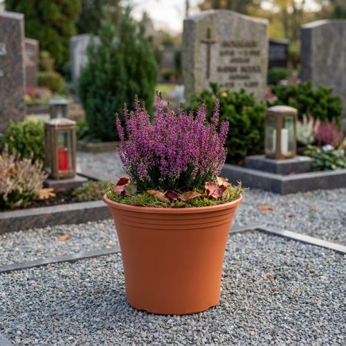 Vaso “Irys” plastica terracotta Ø15cm H13cm 1 pz | Floristik24.it