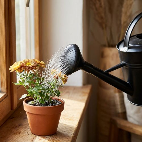 Annaffiatoio doccia nero 5l | Floristik24.it