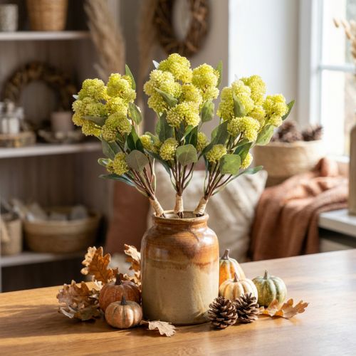 Fiori artificiali di Sedum Stonecrop verde gallina grassa 41 cm 3 pezzi | Floristik24.it