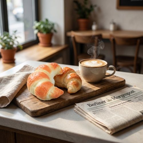 Cornetti decorativi ingannevolmente realistici, prodotti da forno artificiali da 10 cm, set di 2 decorazioni alimentari per vetrine e showroom | Floristik24.it