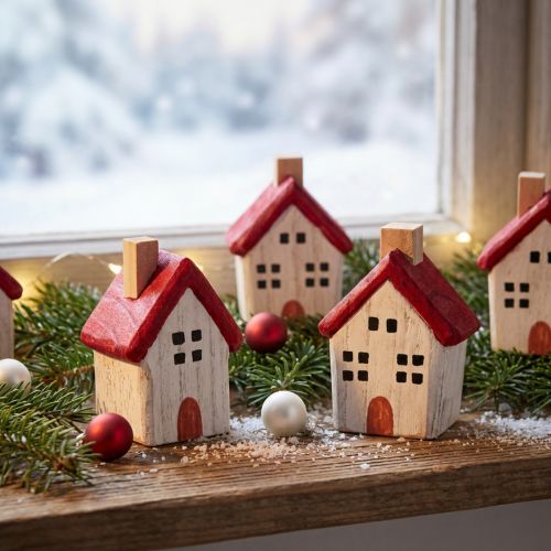 Casa di Natale in legno