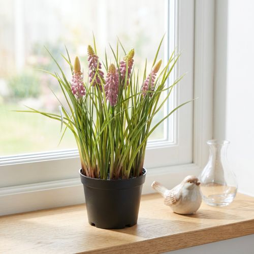 Pianta di giacinto artificiale in vaso, decorazione perfetta per la casa e l'ufficio, 26 cm | Floristik24.it