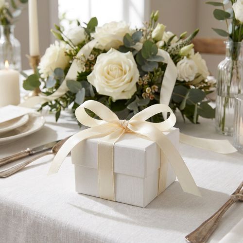 Nastro decorativo regalo nastro crema cimosa 15mm 3m 10 pezzi | Floristik24.it