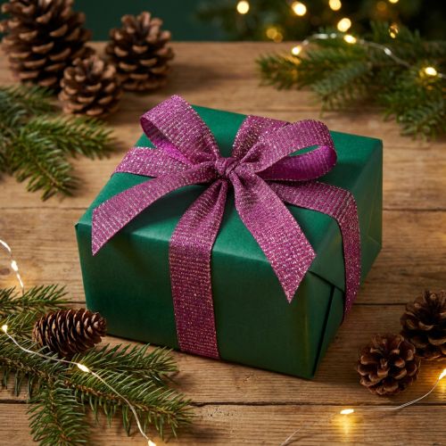 Nastro natalizio con fili d'oro nastro regalo Erika 25mm 20m | Floristik24.it