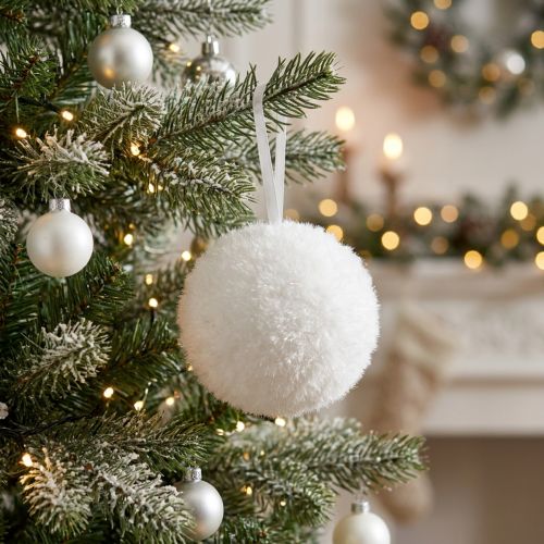 Decorazione palla di neve decorazione neve decorazione invernale decorazione appendiabiti 7,5 cm | Floristik24.it