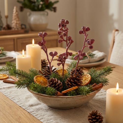 Rami di eucalipto rosso satinato decorazione naturale esotica 25 pezzi | Floristik24.it