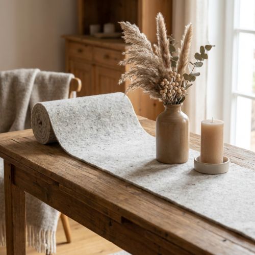 Nastro in feltro grigio 15cm 5m | Floristik24.it