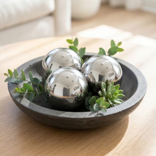 Sfere in acciaio inox per decorazione Ø6cm 10 pz | Floristik24.it