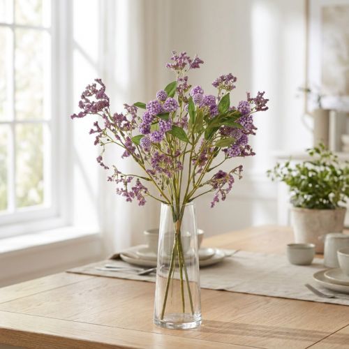 Bouquet di fiori artificiali, fiori di seta, viola, decorativi, 51 cm | Floristik24.it