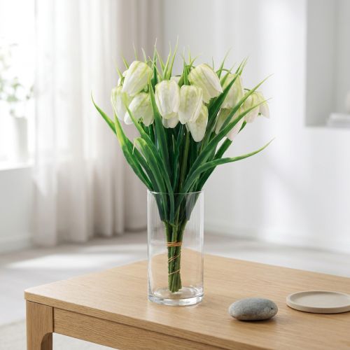 Fritillaria Fiore a scacchi bianchi Fiori artificiali 38 cm 6 pezzi | Floristik24.it