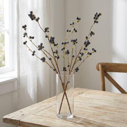 Ramo decorativo artificiale con aspetto di mirtillo | Floristik24.it