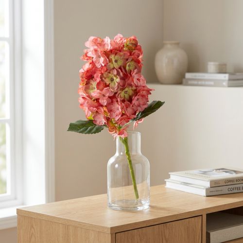 Prodotto Fiore di ortensia artificiale dall'aspetto elegante per una decorazione accattivante della stanza, 62 cm