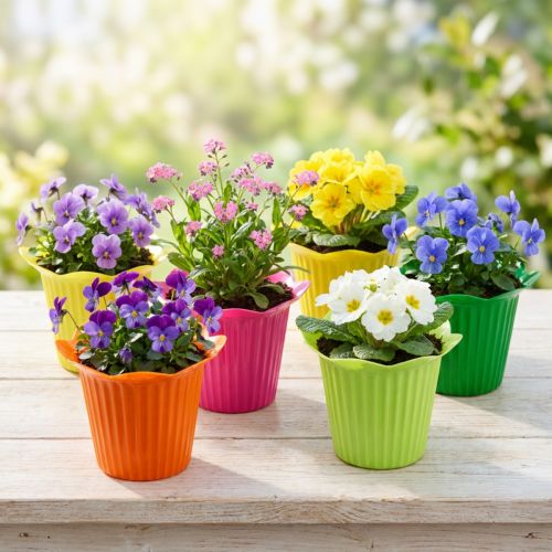 Vaso per fiori in plastica Ø6,5 cm 25 pz | Floristik24.it
