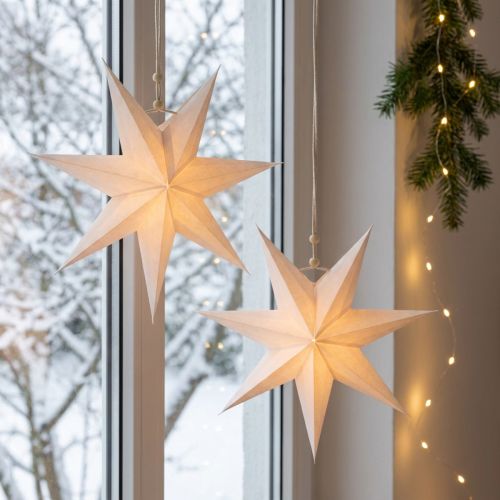 Finestra Poinsettia, stelle di carta Natale, stella pieghevole Ø21 cm 4 pezzi | Floristik24.it