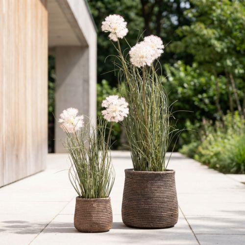 Fiori artificiali palla decorativa fiore allium ornamentale cipolla artificiale 54 cm | Floristik24.it