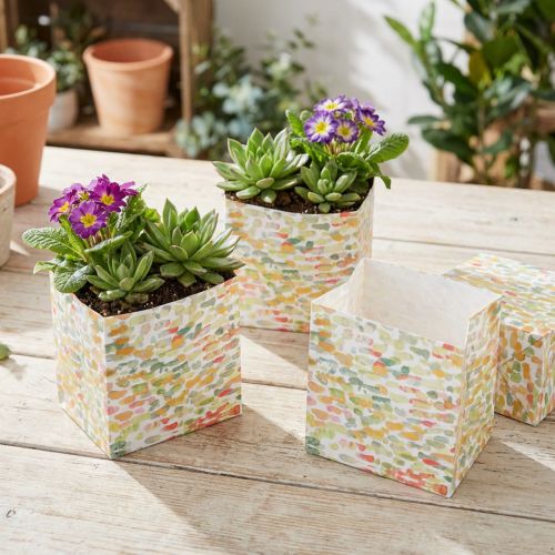 Sacchetto regalo sacchetto per piante sacchetto regalo fantasia 10,5 cm 8 pz | Floristik24.it