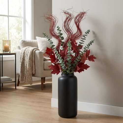 Prodotto Ramo decorativo essiccato di salice riccio per composizioni floreali creative e accessori per la casa, 80 cm, 70 g.