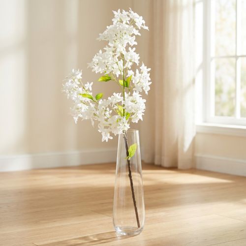Ramo di lillà artificiale Fiori bianchi L95cm | Floristik24.it