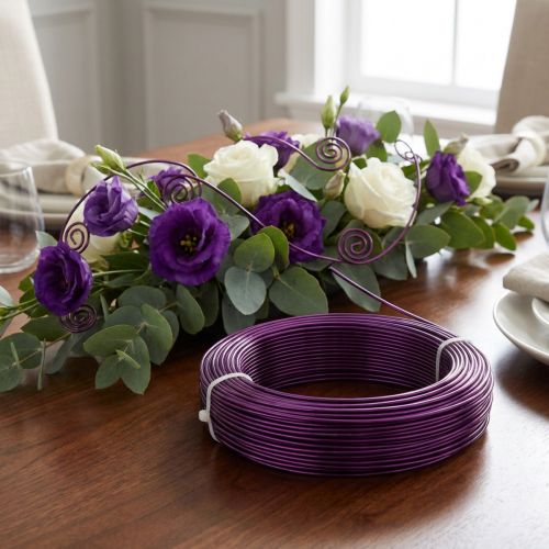 Prodotto Filo di alluminio Ø2mm viola scuro 60m 500g