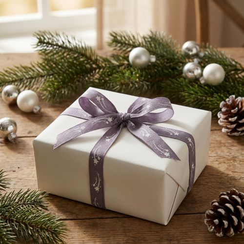 Nastro regalo stelle Nastro natalizio nastro viola 15 mm 20 m | Floristik24.it