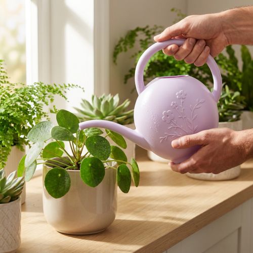 Annaffiatoio per piante da appartamento, fiori, lillà, 1,8 l, decorazione | Floristik24.it