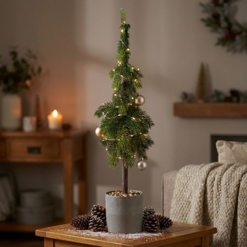 Prodotto Abete a punta in vaso albero di Natale artificiale Ø12cm H70cm