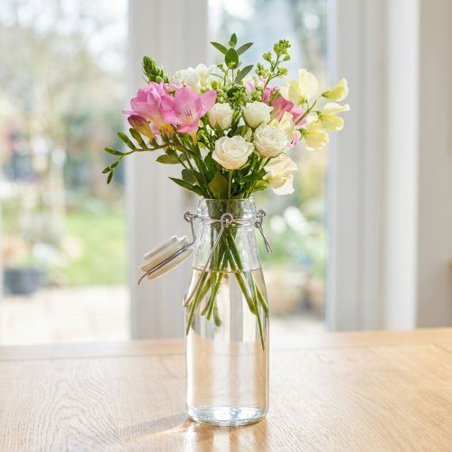 Decorazione bottiglia bottiglia in vetro con tappo Ø8cm 24cm | Floristik24.it