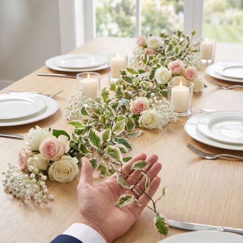 Ghirlanda di piante artificiali per decorazioni romantiche per matrimoni ed eventi, 150 cm | Floristik24.it