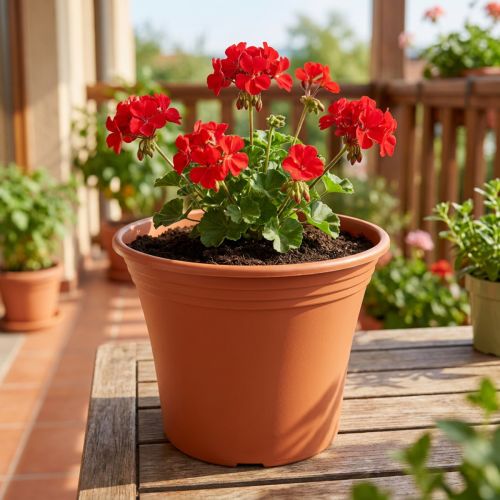 Vaso “Irys” plastica terracotta Ø19cm H16cm 1 pz | Floristik24.it