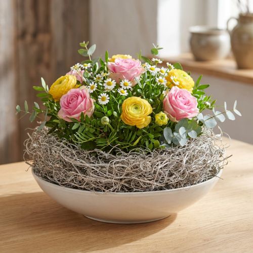 Fibra di tamarindo naturale sbiancata 500 g - Fibre decorative per fiori e artigianato | Floristik24.it