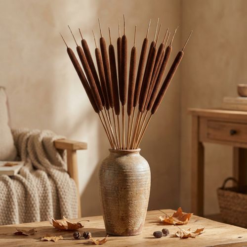 Mix di canne di pannocchia marrone 100 pezzi | Floristik24.it