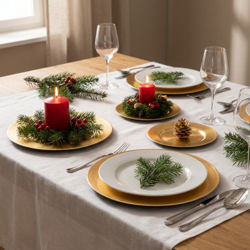 Piattini decorativi rotondi lucidi, 17 cm, 6 pezzi | Floristik24.it