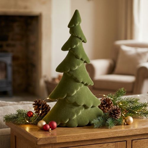 Abete decorativo floccato albero di Natale verde 60 cm | Floristik24.it